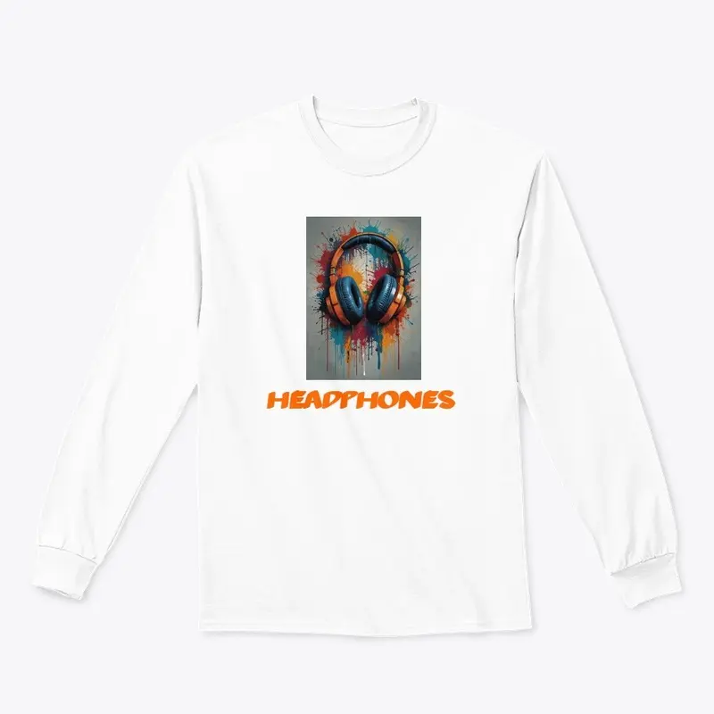  Graffiti art style with headphones-Tee