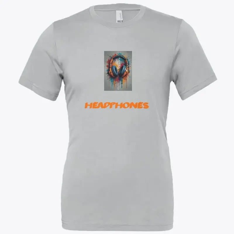  Graffiti art style with headphones-Tee