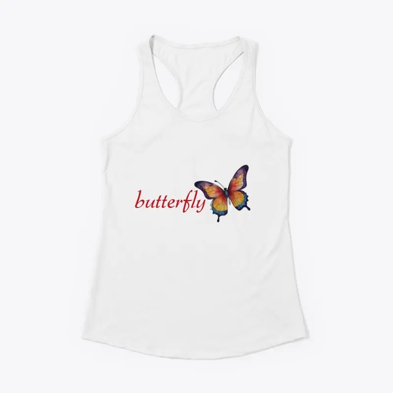 vibrant butterfly design ladies garment