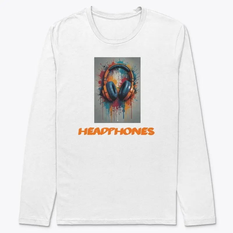  Graffiti art style with headphones-Tee