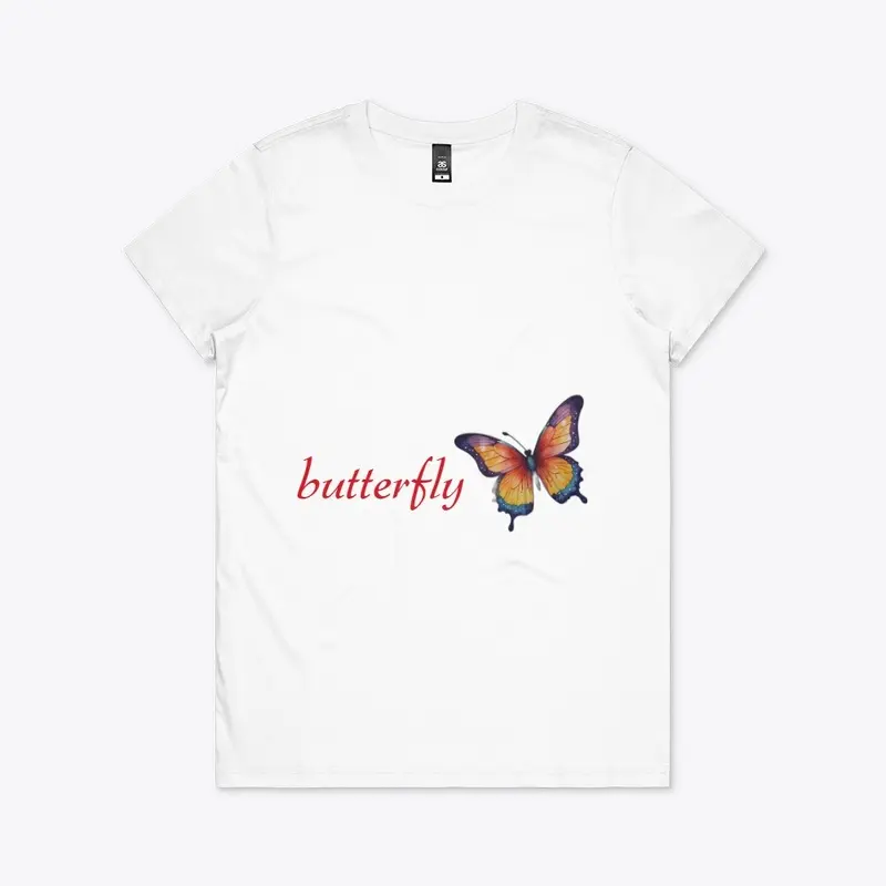 vibrant butterfly design ladies garment