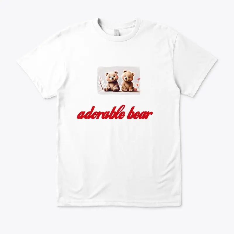 Adorable Baby Bear Sitting Designs Tee