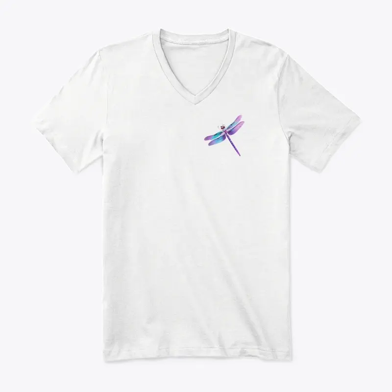 Vibrant Purple Dragonfly-Ladies Tee