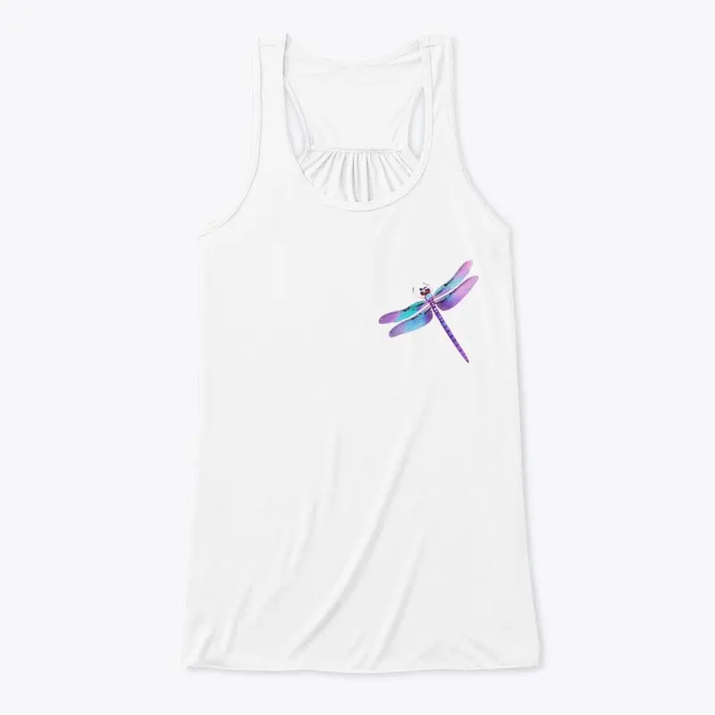 Vibrant Purple Dragonfly-Ladies Tee