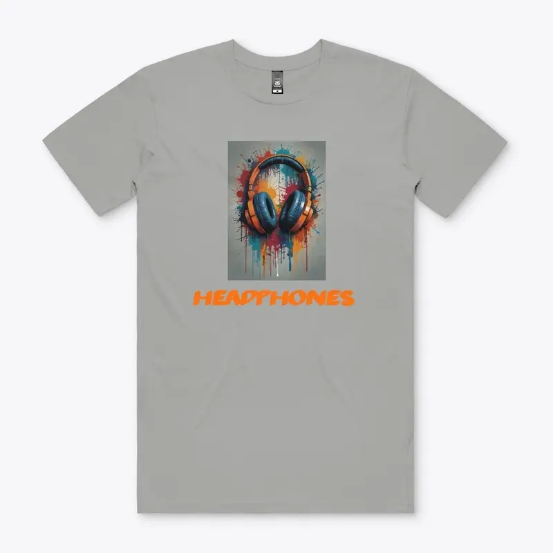  Graffiti art style with headphones-Tee