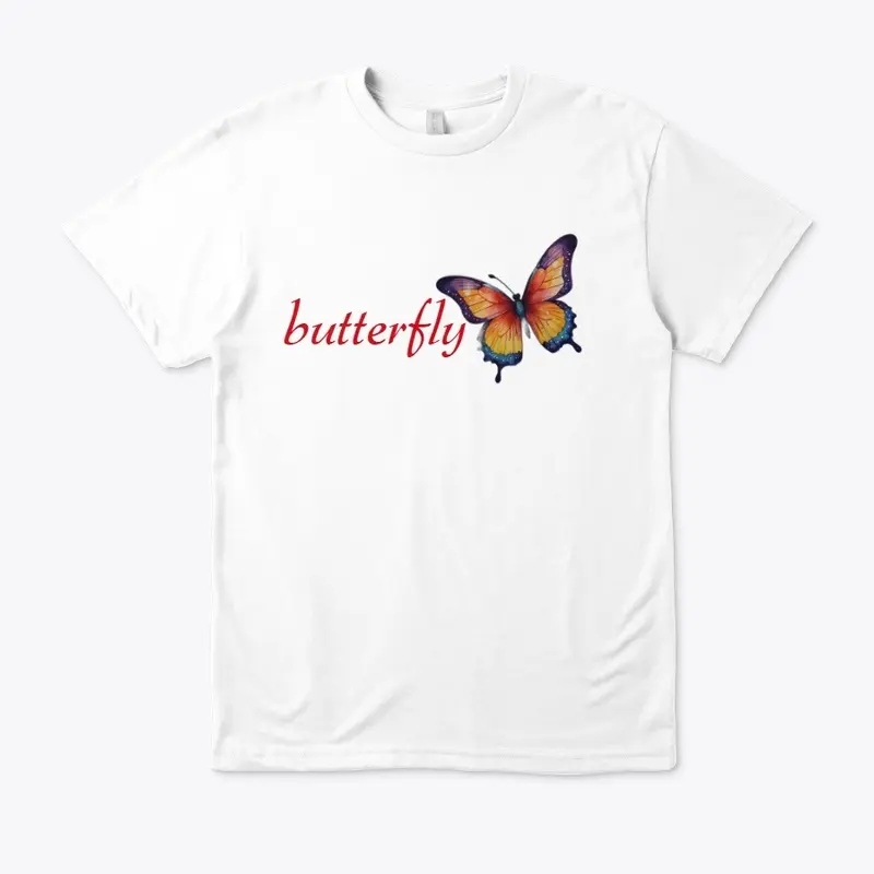 vibrant butterfly design ladies garment