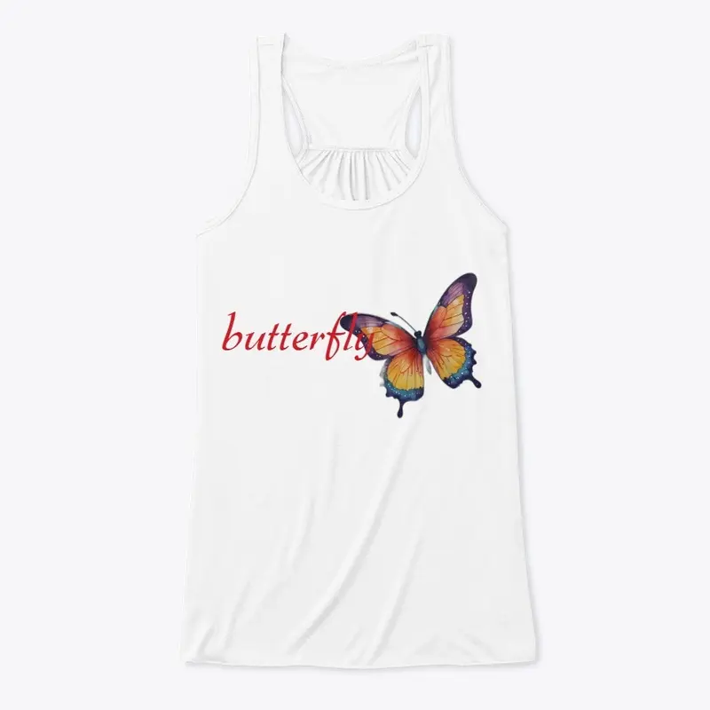 vibrant butterfly design ladies garment