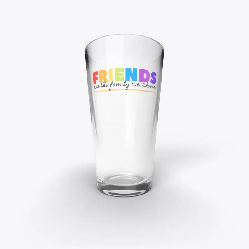 Colorful Text Friendship Typography Tee