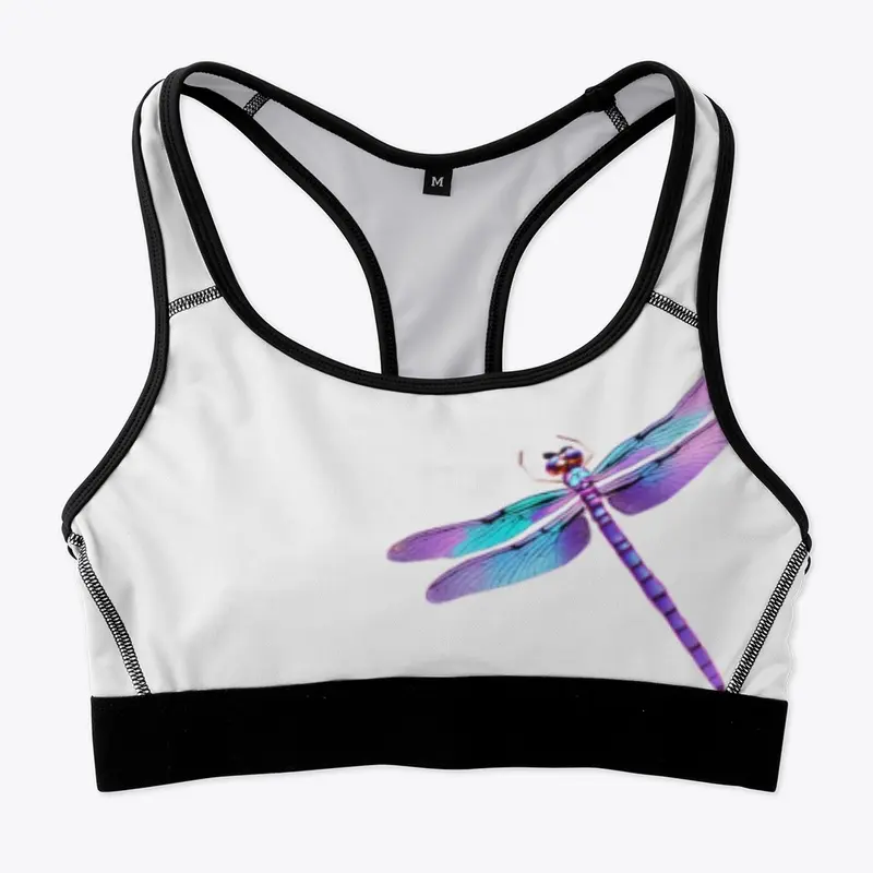 Vibrant Purple Dragonfly-Ladies Tee