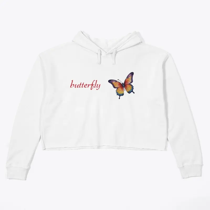 vibrant butterfly design ladies garment