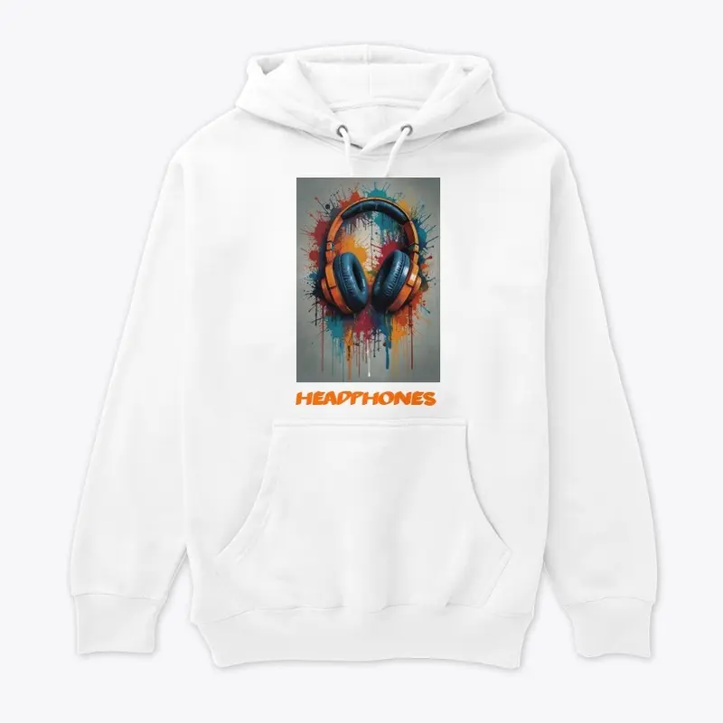  Graffiti art style with headphones-Tee