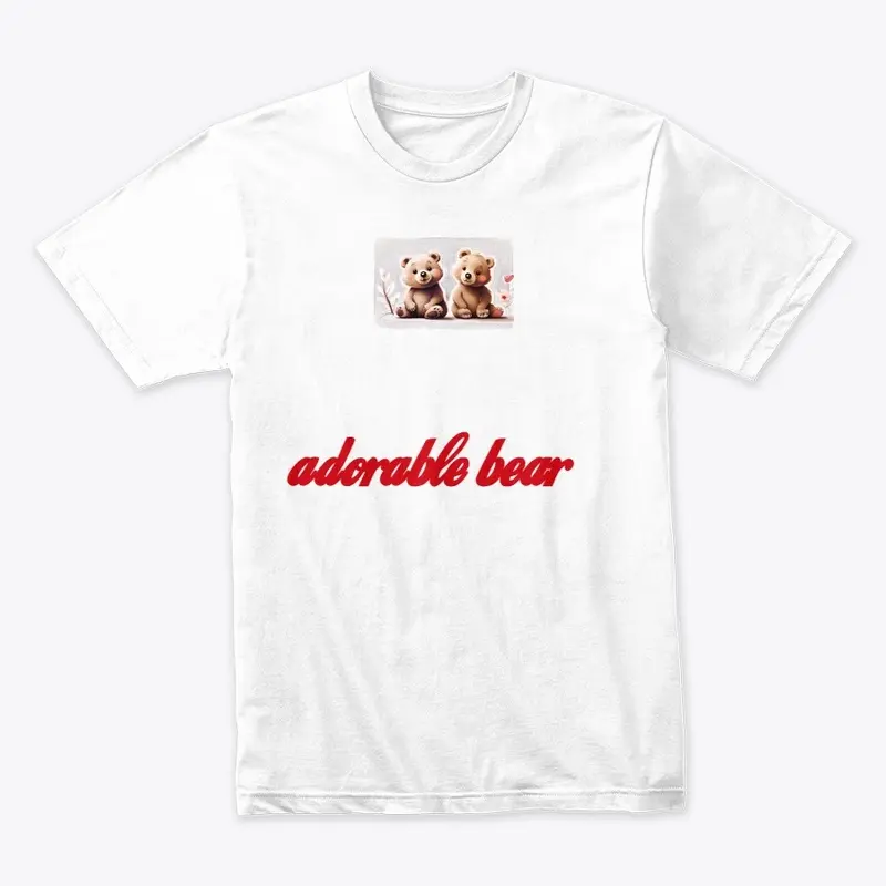 Adorable Baby Bear Sitting Designs Tee