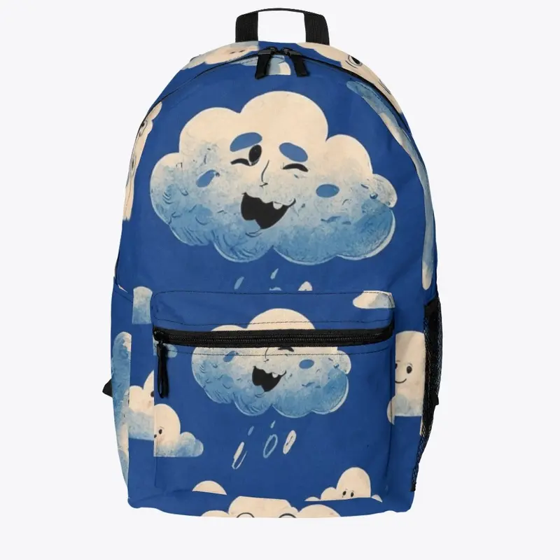 Clouds with crazy faces All Over Print